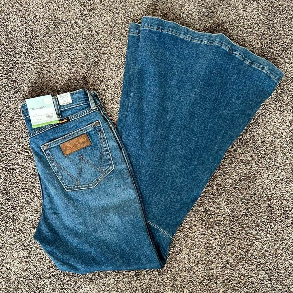super flare wrangler jeans